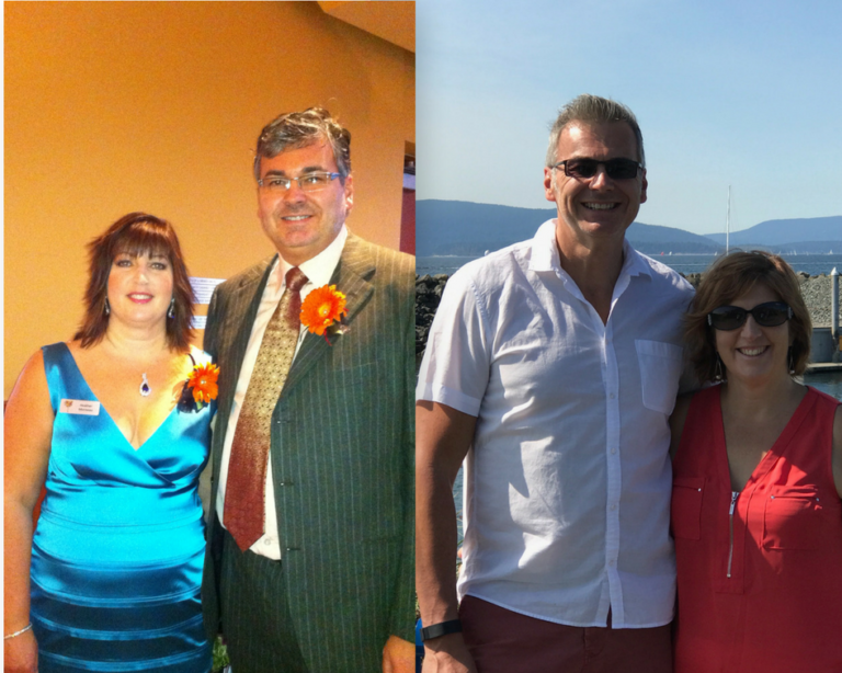 The Best Way to Lose Weight Q4fit.com Heather Morneau Doug Morneau before and after picture